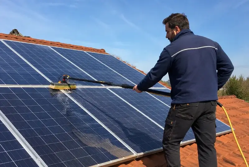 Nettoyage et entretien de panneaux solaires à Gex